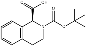 (S)-2-BOC-3,4-二氢-1H-异喹啉-1-羧酸 结构式