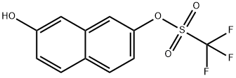 7-hydroxy-2-naphthalenyl trifluoromethanesulfonate 结构式