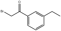 2-溴-1-(3-乙基苯基)乙酮 结构式