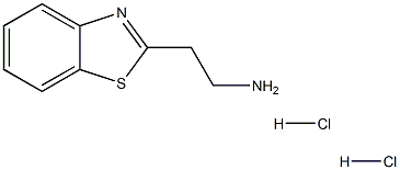 2-(苯并[D]噻唑-2-基)乙-1-胺二盐酸盐 结构式