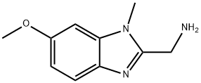 (6-methoxy-1-methyl-1H-1,3-benzodiazol-2-yl)methanamine 结构式