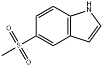 5-(methylsulfonyl)-1H-indole 结构式