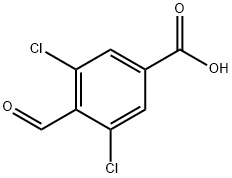 3,5-二氯-4-醛基苯甲酸 结构式