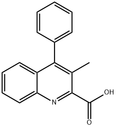 3-Methyl-4-phenylquinoline-2-carboxylic acid 结构式