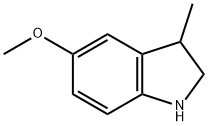 5-甲氧基-3-甲基-2,3-二氢-1H-吲哚 结构式