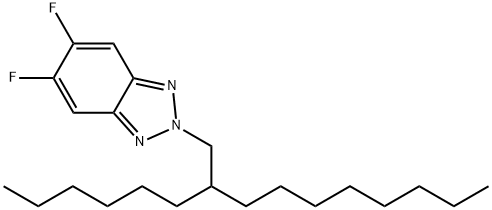 5,6-二氟-2-(2-己基葵基)-2H-苯并[D][1,2,3]三氮唑 结构式