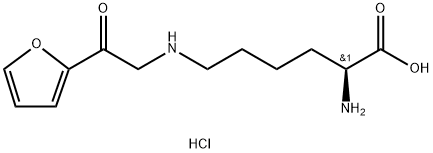 N6-[2-(2-呋喃基)-2-氧代乙基]-L-赖氨酸二盐酸盐 结构式