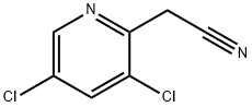 (3,5-氯-吡啶-2-基)-乙腈 结构式