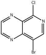 8-bromo-5-chloropyrido[3,4-b]pyrazine 结构式