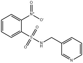 2-nitro-N-(pyridin-3-ylmethyl)benzenesulfonamide 结构式