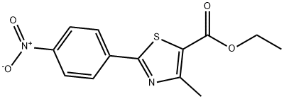 Ethyl 4-methyl-2-(4-nitrophenyl)thiazole-5-carboxylate 结构式