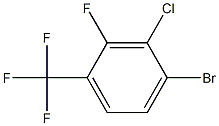 6-溴-3-氯-2-氟三氟甲苯 结构式
