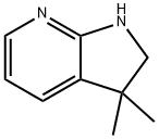 3,3-DIMETHYL-2,3-DIHYDRO-1H-PYRROLO[2,3-B]PYRIDINE 结构式