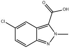 5-Chloro-2-methyl-2H-indazole-3-carboxylic acid 结构式