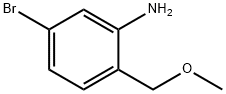 5-溴-2-甲氧甲基苯胺 结构式