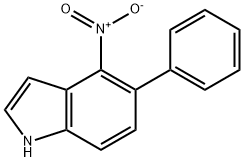 4-硝基-5-苯基-1H-吲哚 结构式