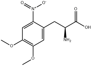 2-硝基-4,5-二甲氧基-DL-苯丙氨酸 结构式