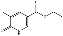 5-碘-6-氧代-1,6-二氢吡啶-3-羧酸乙酯 结构式