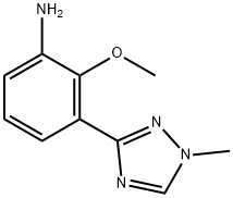 2-甲氧基-3-(1-甲基-1H-1,2,4-三唑-3-基)苯胺 结构式