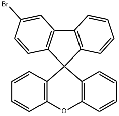 3-溴螺环[芴-9,9-氧杂蒽] 结构式