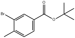 3-溴-4-甲基苯甲酸叔丁酯 结构式