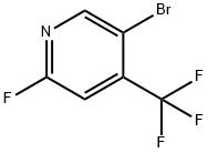 2-氟-4-三氟甲基-5-溴吡啶 结构式