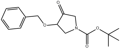 tert-butyl 3-(benzyloxy)-4-oxopyrrolidine-1-carboxylate 结构式