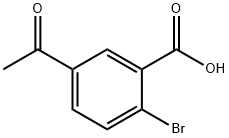 5-乙酰基-2-溴苯甲酸 结构式