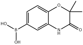 2,2-二甲基-3-氧代-3,4-二氢-2H-苯并[B][1,4]噁嗪-6-硼酸 结构式