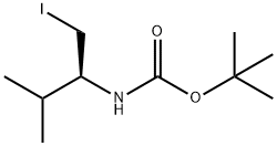 (S)-(1-碘代-3-甲基丁-2-基)氨基甲酸叔丁酯 结构式