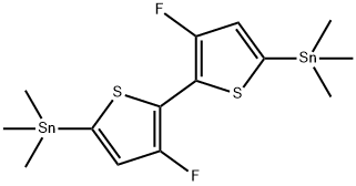 (3,3'-二氟-[2,2'-联噻吩]-5,5'-二基)双三甲基锡 结构式