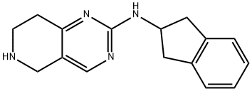 N-(indan-2-yl)-5,6,7,8-tetrahydropyrido[4,3-d]pyrimidin-2-amine 结构式