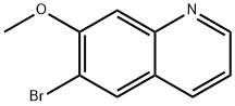 6-溴-7-甲氧基喹啉 结构式
