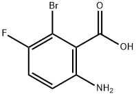 6-氨基-2-溴-3-氟-苯甲酸 结构式