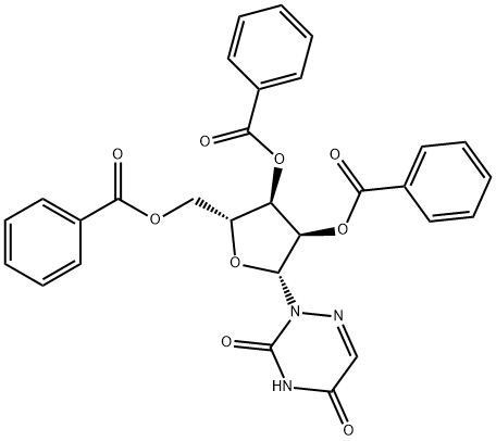 2',3',5'-Tri-O-benzoyl-6-azauridine 结构式