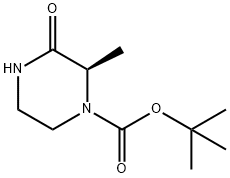 (R)-tert-butyl 2-methyl-3-oxopiperazine-1-carboxylate 结构式