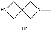 2-甲基-2,6-二氮杂螺[3.3]庚烷盐酸盐 结构式