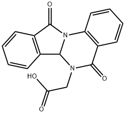 (5,11-Dioxo-6a,11-dihydro-5H-isoindolo[2,1-a]quinazolin-6-yl)-acetic acid 结构式