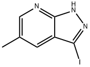 3-iodo-5-methyl-1H-pyrazolo[3,4-b]pyridine 结构式