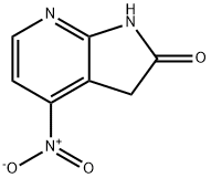 4-nitro-1H,2H,3H-pyrrolo[2,3-b]pyridin-2-one 结构式