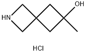 6-methyl-2-azaspiro[3.3]heptan-6-ol hydrochloride 结构式