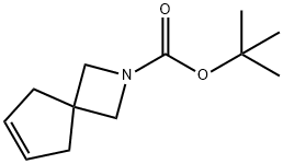 叔-丁基 2-氮杂螺[3.4]辛-6-烯-2-甲酸基酯 结构式