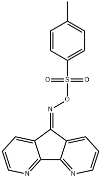 4,5-二氮杂芴-9-酮O-对甲苯磺酰肟 结构式