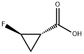 环丙烷羧酸,2-氟-,(1S,2R)- 结构式