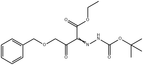 tert-butyl2-(4-(benzyloxy)-1-ethoxy-1,3-dioxobutan-2-ylidene)hydrazine-1-carboxylate 结构式