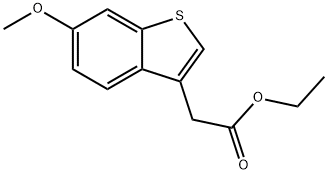 ethyl 2-(6-methoxybenzo[b]thiophen-3-yl)acetate 结构式