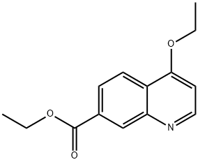 4-乙氧基喹啉-7-羧酸乙酯 结构式