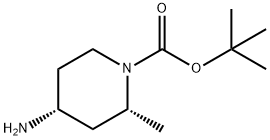 (2R,4R)4-氨基-2-甲基哌啶-1-羧酸叔丁酯 结构式