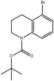 2-Methyl-2-propanyl 5-bromo-3,4-dihydro-1(2H)-quinolinecarboxylate 结构式
