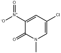 5-氯-1-甲基-3-硝基-2(1H)-吡啶酮 结构式